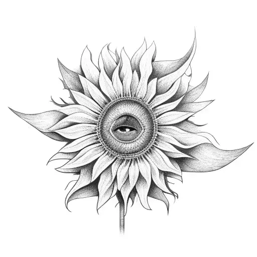 Color Sunflower And Witch Hat Sisters