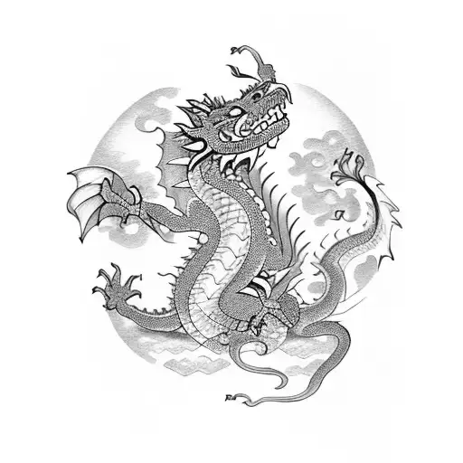 Pagoda With A Dragon