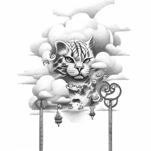 Heaven Gates With Clouds