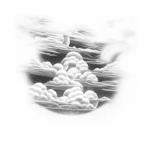 Heaven Gates With Clouds