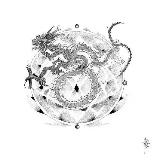 The Dragon Circles The Constellation Scorpio