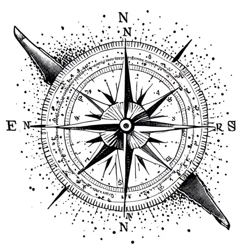 Compass With Everything Happens For A Reason On It