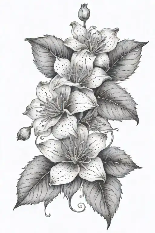 Birth Flower Intertwined