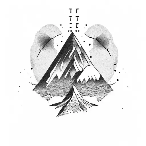 Mountain With Heart Of Gold Phrase In Front