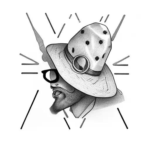 Black Hat With Poor Guy With Money In Hand