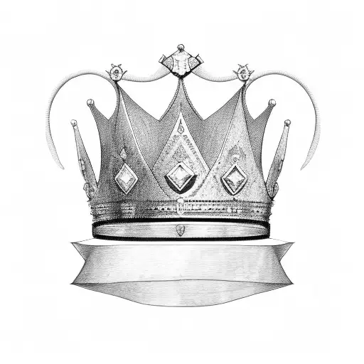Crown Made Of The Letter E And W