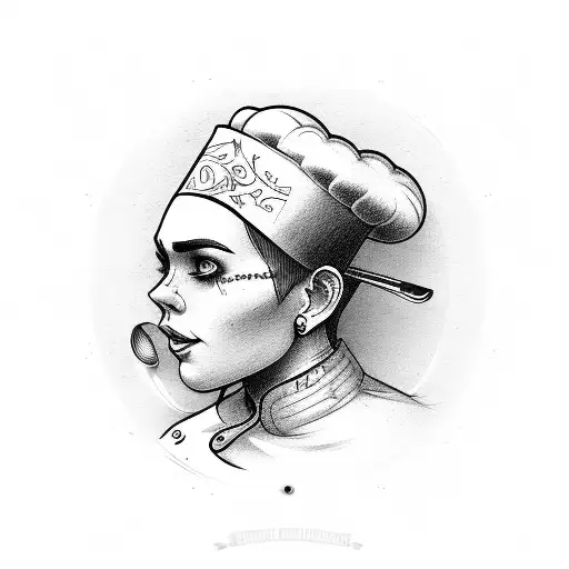Chef With Utensils