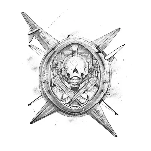 Airplane With Barb Wire Design