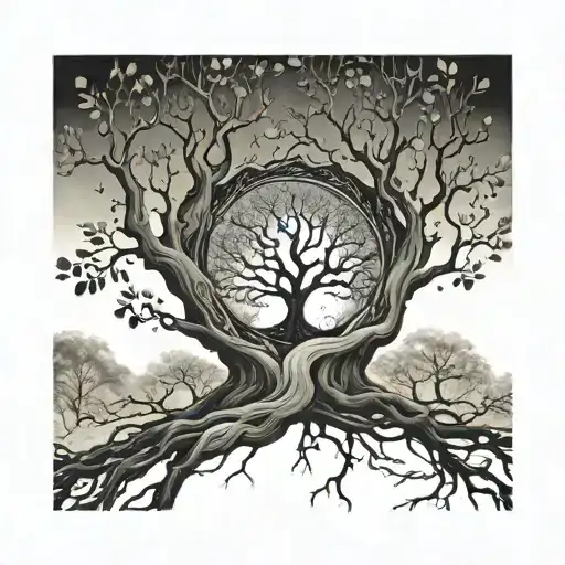 A Tree With Branches Representing The Father's Guidance And Protection Over His Daughter
