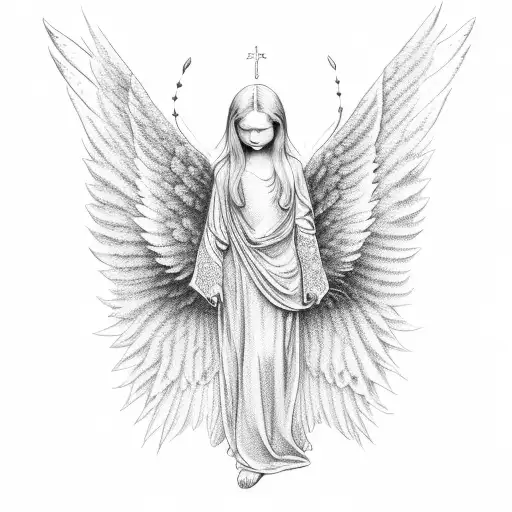 Angel With 10 Wings