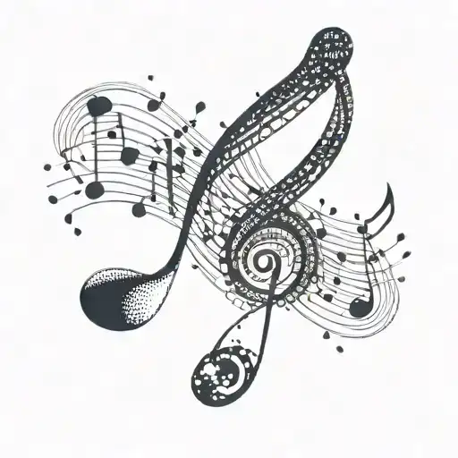 An Abstract Design Representing The Connection Between Music And Drugs