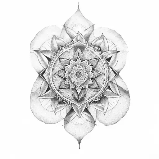 Horizontally Spine Tattoo Featuring Moon Phases With Lotus Flowers And Butterflies