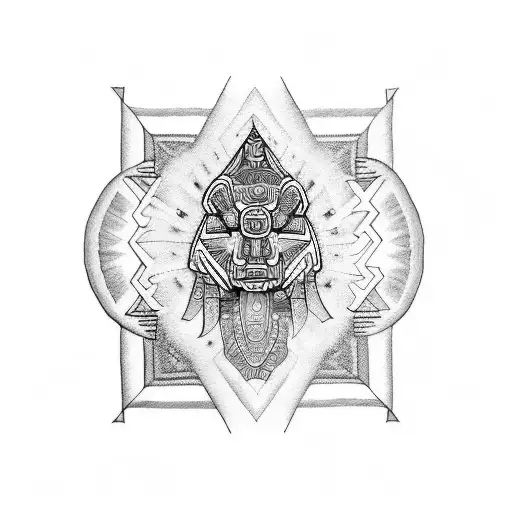 Design A Tattoo Inspired By Aztec Art And Psychedelic Patterns