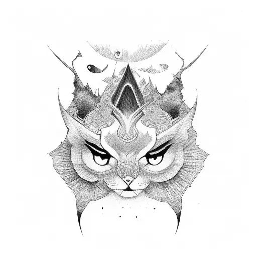 Lots Of Dark Eyes In Black And Red Colors