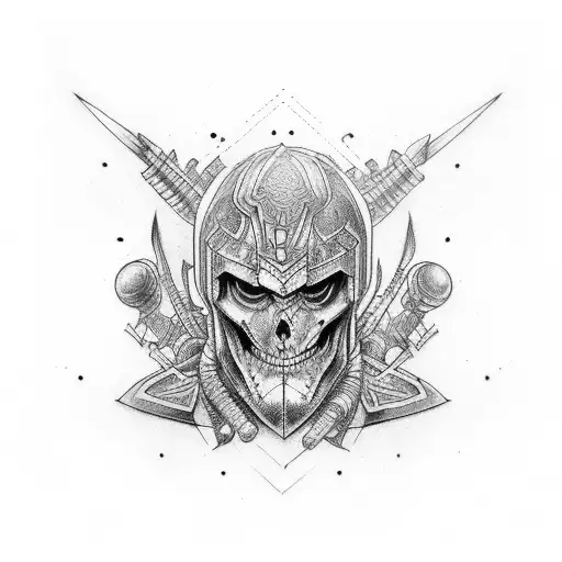 Tattoo For Men On Arm Warrior Armor Arm Shield