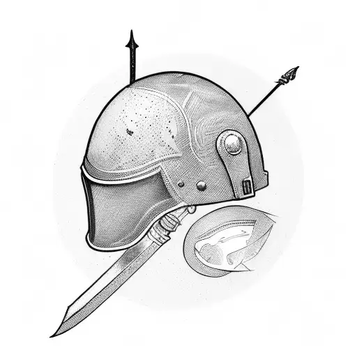 Helmet With Sword