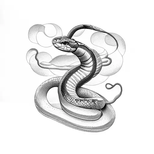 Snake With Cherry Tree