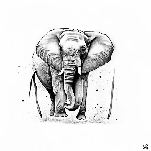 Five Hearts With Elephant