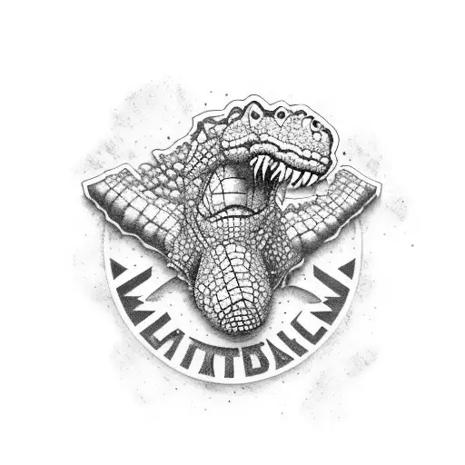 A Football Jersey With A Crocodile Mascot