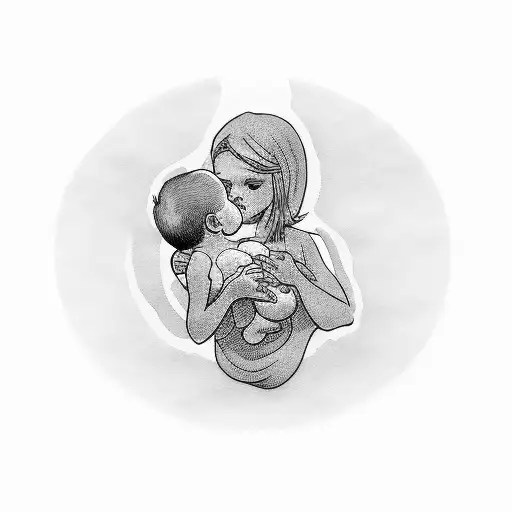 Mother Breastfeeding Baby Boy