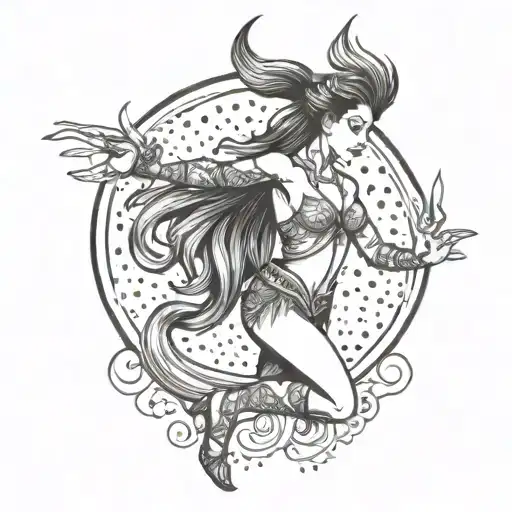 Create A Unique Fusion Design Of A Fire Dancer And A Cassette Tape