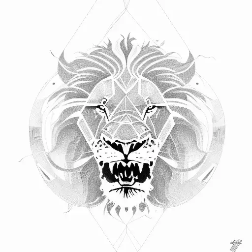 Lion Geomatric