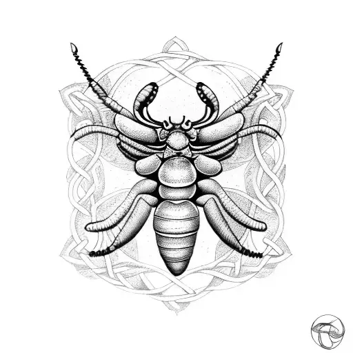 Hercules Beetle Celtic Knot Arm Band