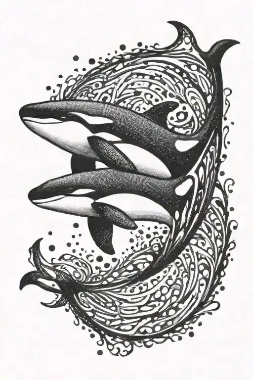 Orca Black White