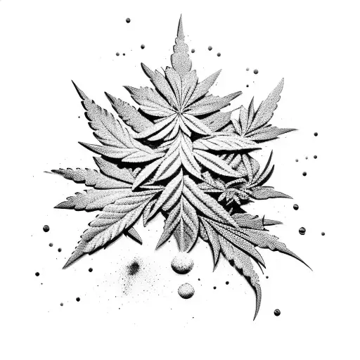 A Paintball Gun Shooting Out Cannabis Leaves Instead Of Paintballs