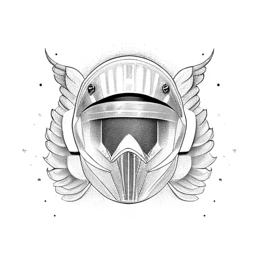 Helmet Motorbike Angel