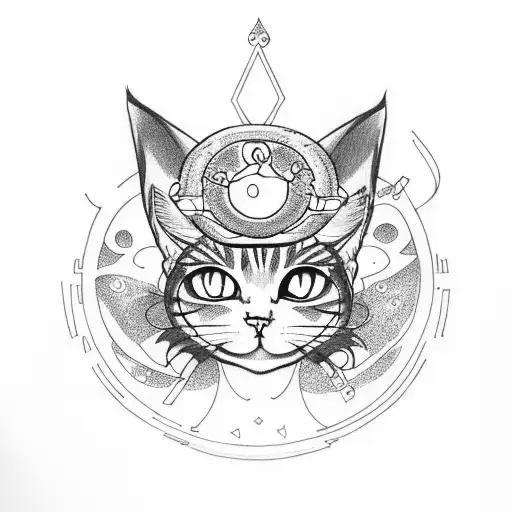 Donut With Cat Ears And Halo