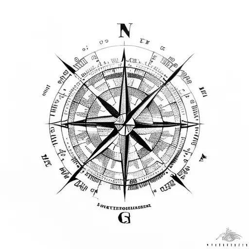 Geographical Coordinates Compass