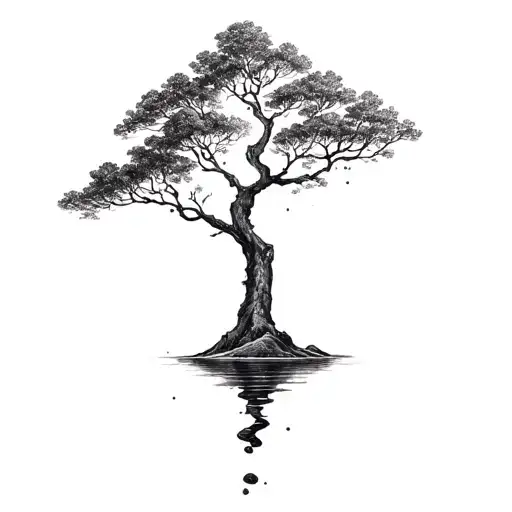 Tree On A Floating Island