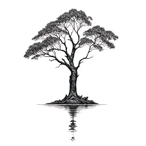 Tree On A Floating Island