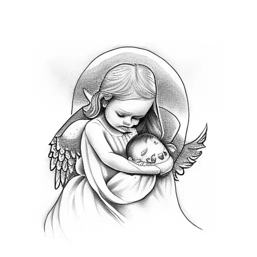 Angel Girl And Angel Boy