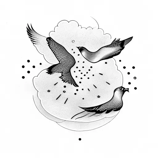 Five Little Birds Aligned