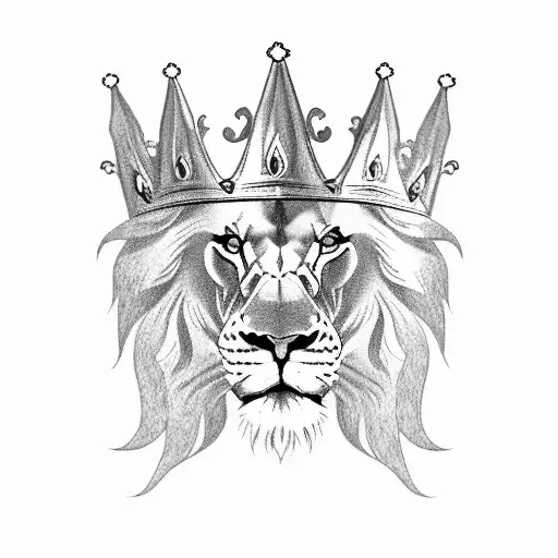 Lion Whit Crown Name Liron On Front