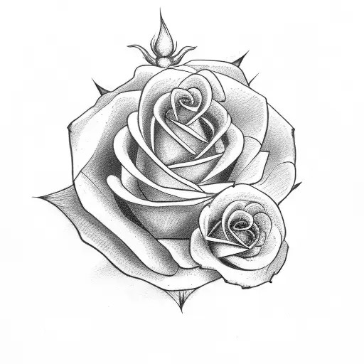 Mandana Name With Rose And Skull