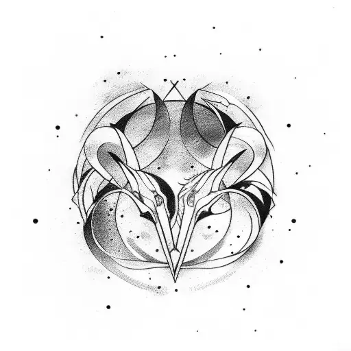 Gemini And Aries Tattoo For A Woman