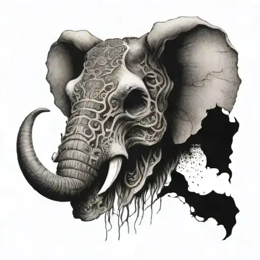 Elephant Skull Face