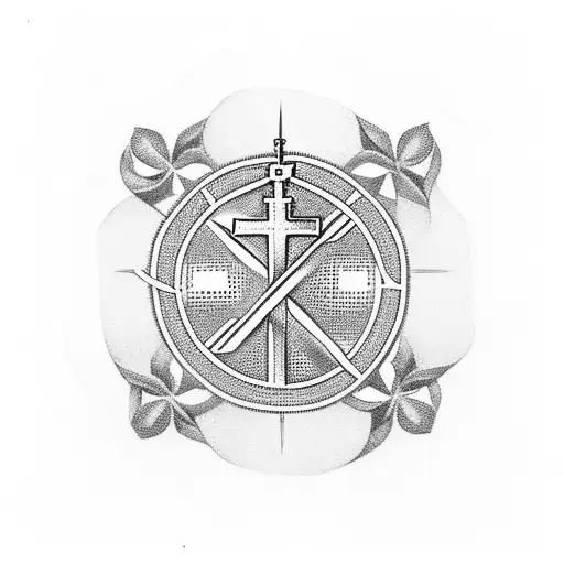 A Catholic Cathedral With The Swiss Flag In The Center