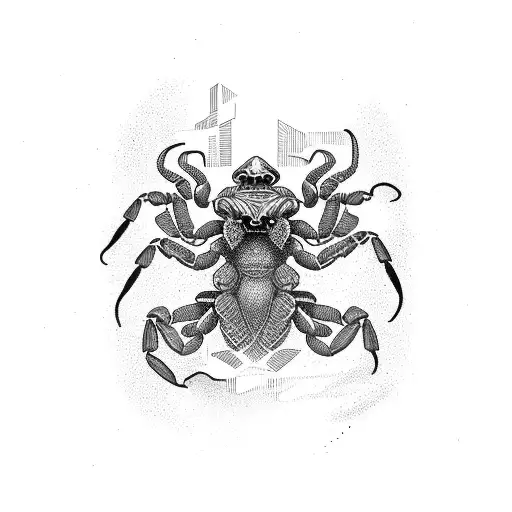 A Combination Of Modern Architecture And Scorpion Using Iranian Symbols