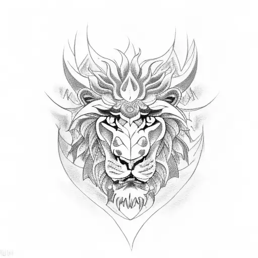 Dragon And Lion Tattoo On The Hand Of A Men With Full Wrist