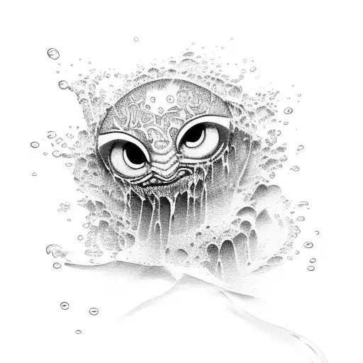 Water Splash With Sink Or Swim Writing