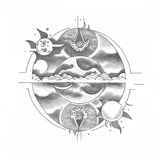 Moon And Sun Yin And Yang