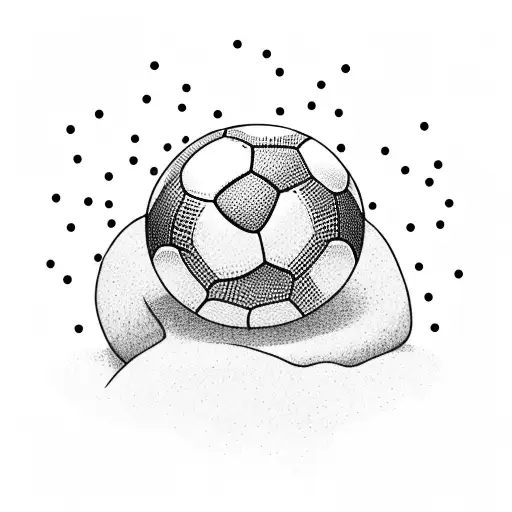 Boy On Beach With Soccer Ball