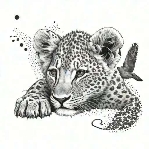 The Lion Cub And The Bird