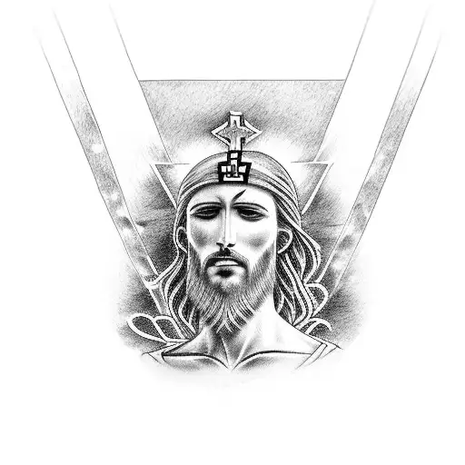 Three Jesus Cross' On A Hill