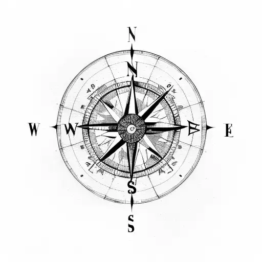 Compass Pointing South East