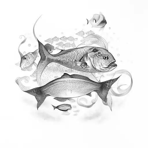 Xxiii With Two Fish Around It